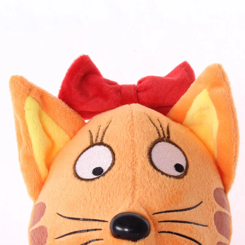 Russian Cartoon Happy Kittens Three Kittens Plush Doll Toys Cute Neko Cat Kitty Soft Stuffed Animals Kid Children Gift 3pcslot  (4)