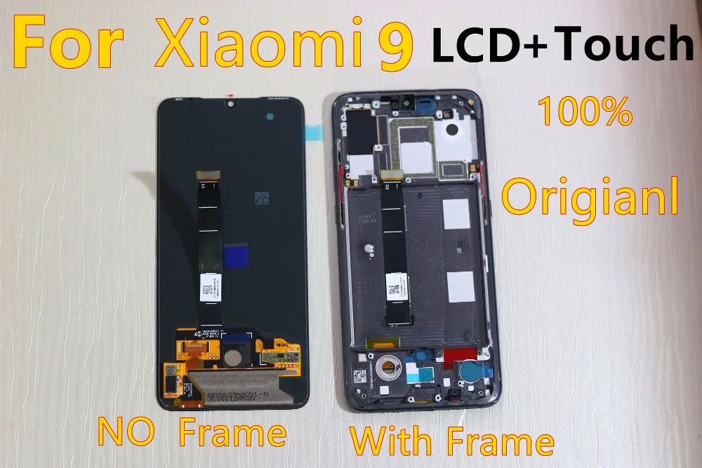 

6.39'' AMOLED Original LCD For xiaomi Mi 9 Mi9 Display xiaomi 9 LCD Display Touch ScreenDigitizer Assembly +tools