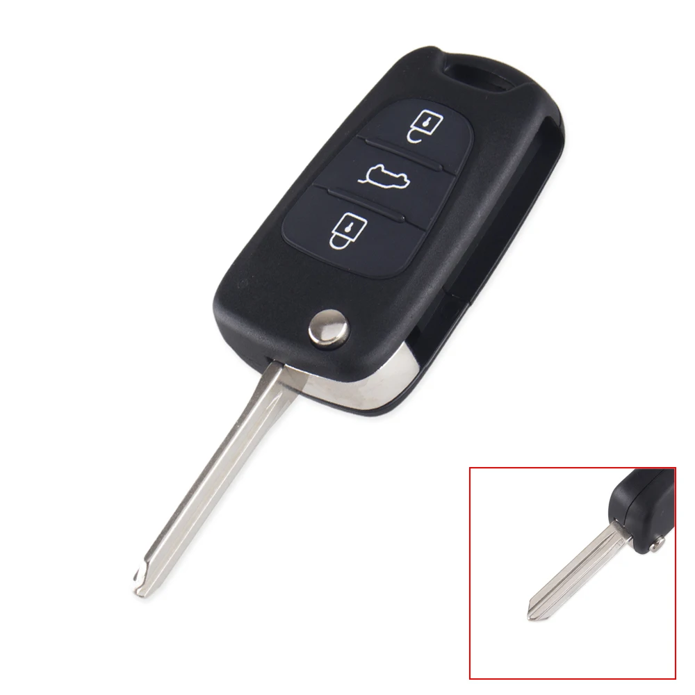 Замена KEYYOU 3 кнопки Складной флип чехол для дистанционного ключа от машины оболочка для hyundai Elantra Avante I30 IX35 ключ без ключа для входа чехол