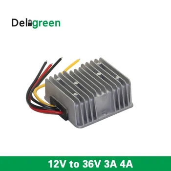 

12V to 36V 3A 4A DC DC Converter Regulator Car Step Up Boost Converter Power Supply Waterproof