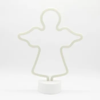 

TONGER Brand New Angel Neon Signs, LED Neon Light Sign with Holder Base For Home Party Birthday Bedroom Bedside Table Decoration