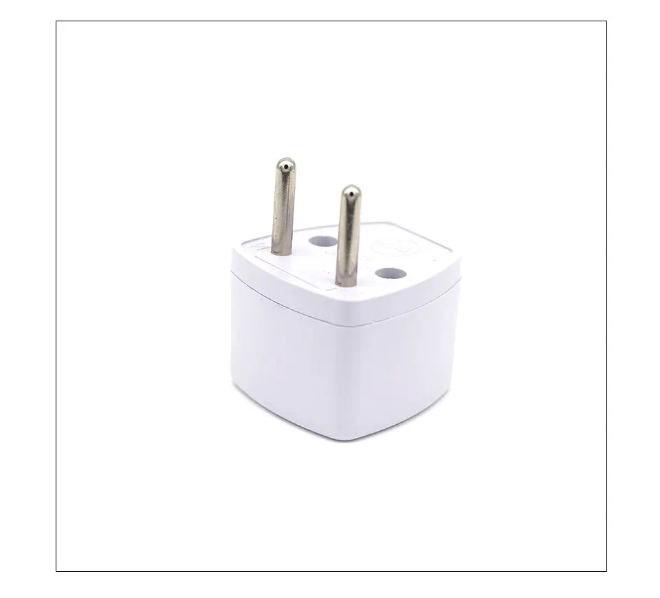 Universal EU Plug Europe Travel Wall Power Charger Outlet Adapter Converter 2 Round Socket Input Pin Plug Adapter Connector (5)