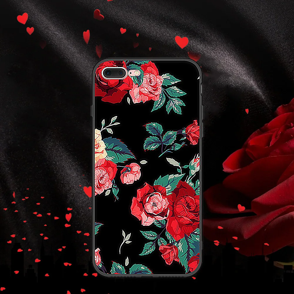 UTOPER Rose Phone Case For iPhone 6 6s Case Silicone