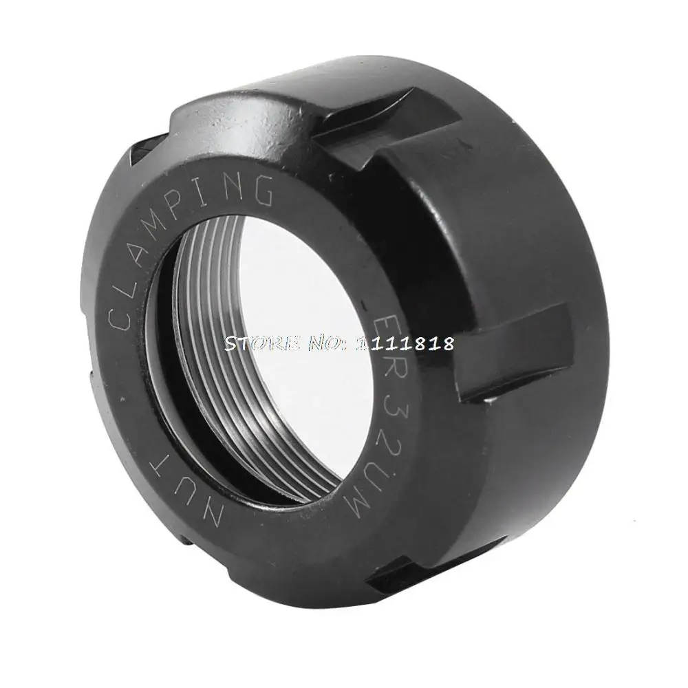 

CNC Collet Chuck Repair Parts High Speed ER32 Black Metal Clamping Nuts