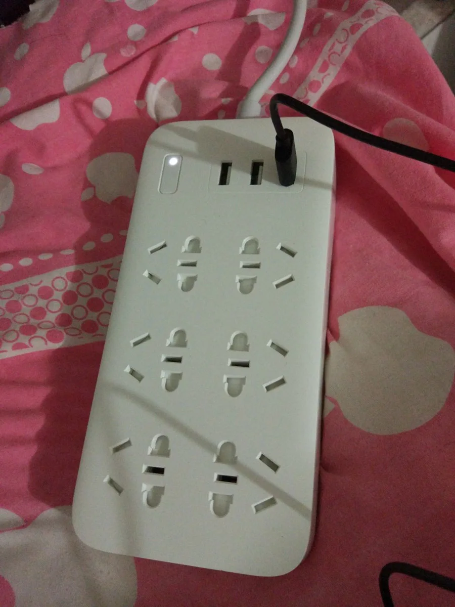 Original Xiaomi Smart Power Strip 2.1A Fast Charging 3 USB Extension Socket Plug 6 Standard Socket Adapter (38)