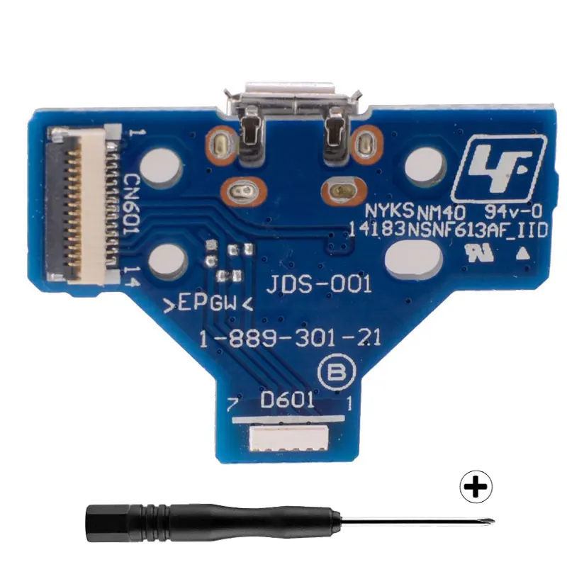 1100 Series PS4 JDS 001 Charging Socket board with Cross Screwdriver