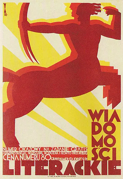 

Literary News (1925) Polish Poland Retro Vintage Decorative Kraft Poster Canvas Painting Wall Sticker Home Decor Gift