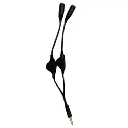 Топ предложения 1 шт. 3.5 мм 1 мужчин и женщин 2 аудио кабель-удлинитель длина 30 см с регулятор громкости