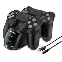 PS4 Controller Joypad Joystick Handle USB Charger Dual USB Fast Charging Dock Station for Playstation 4 PS4 Slim / PS4 Pro