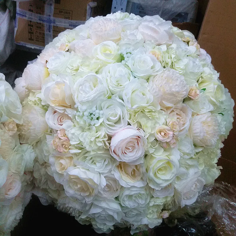 SPR Новинка! Свадебный Стол центральный шары из искусственных цветов Свадебный Настольный цветок стол центральный