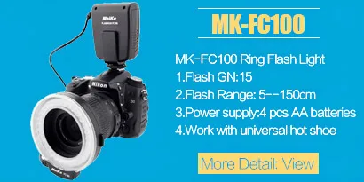 Nikon Ring Flash Mcoplus Ring Flash For Nikon DSLRs 5500K