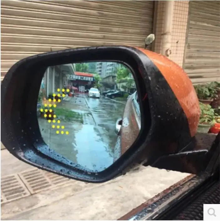 

LED heating Rear side turn signal blue curvature anti defogging dazzling rearview mirror for Honda VEZEL HRV HR-V 2014-2017