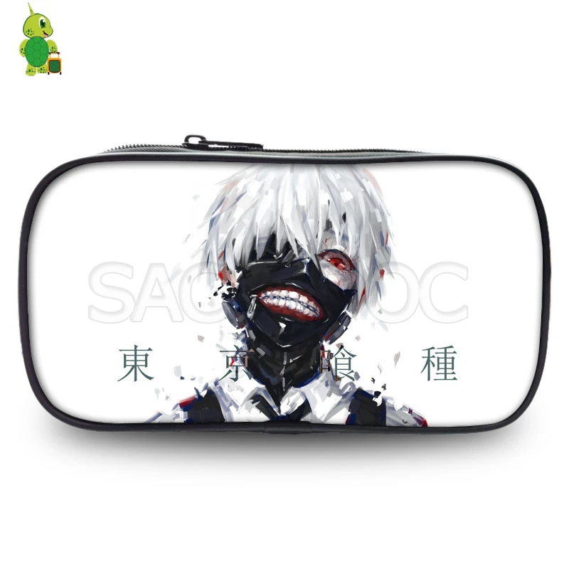 Аниме Токийский Гуль пенал Kaneki Ken косметички для девочек и мальчиков школьные принадлежности кошелек большой емкости косметички - Цвет: 8