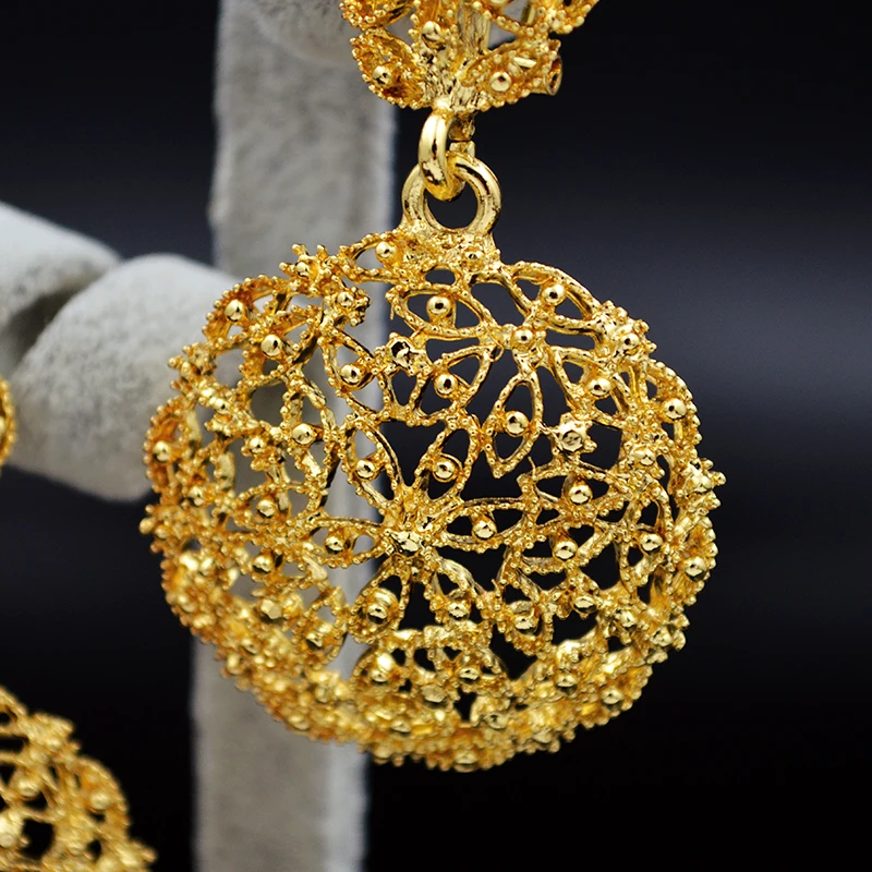 Комплект из колье и серёг с круглым вырезом|classic jewelry sets|jewelry sets for womenjewelry |