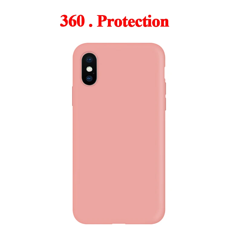 Чехол для Oneplus 7 Pro жидкий силиконовый мягкий ударопрочный чехол для Oneplus 7 One Plus 7 7Pro чехлы для телефонов - Цвет: youth pink  360