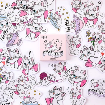 

Japanese Cat Kawaii Cute Girl Custom Stickers for Planner Stationery Bullet Journal Travelers Notebook Accessories Stationary