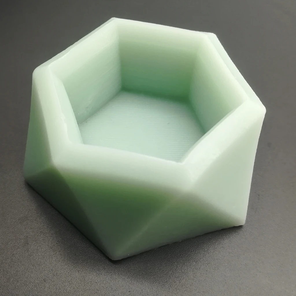 Hexagonal Shape Silicone Mold Mould DIY Ashtray Plaster Cement Mould For Succulent Plants Art Flower Pot DIY Candle Holder Mould