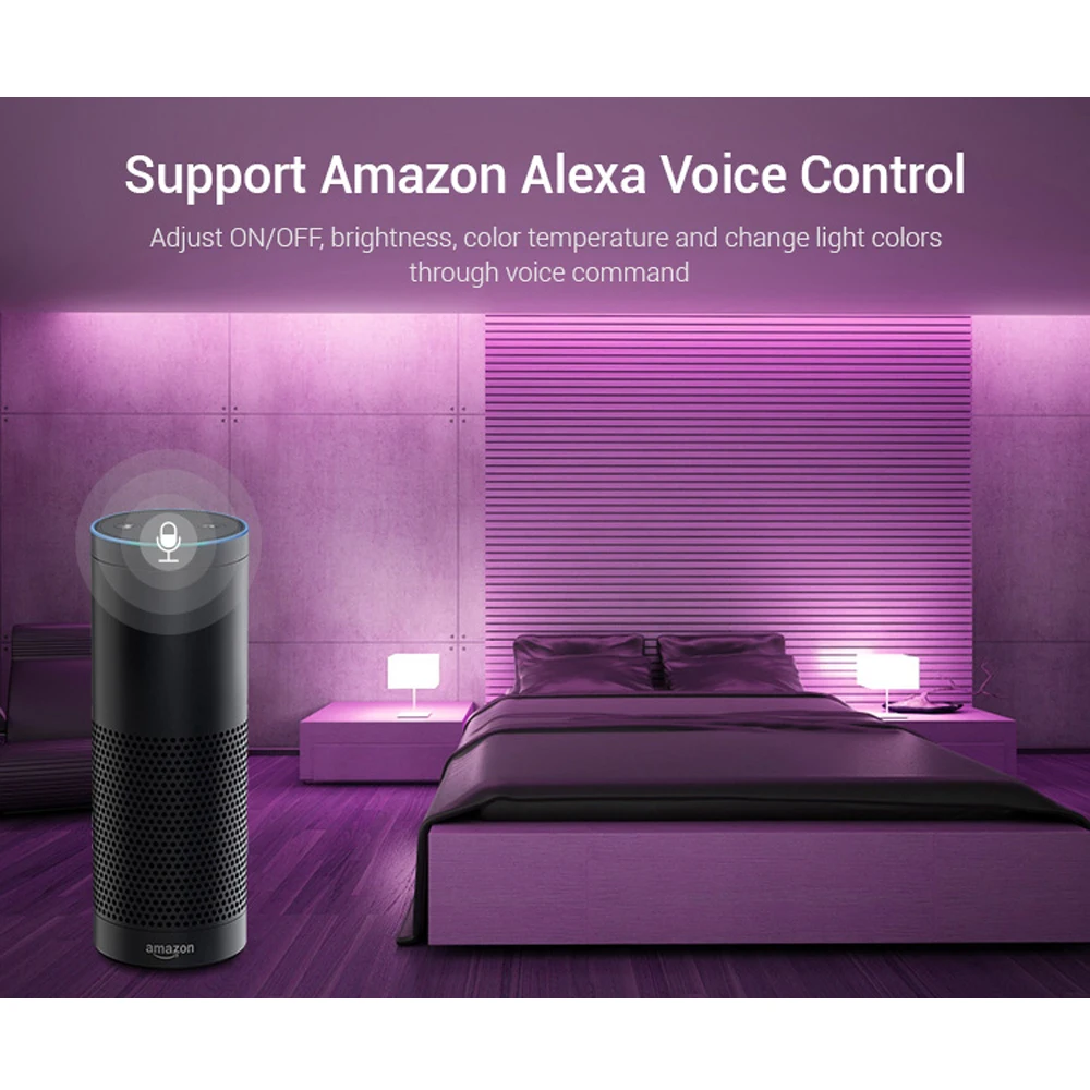 Mi светильник YL5 2,4G 15A 5 в 1 WiFi Amazon Alexa Voice wi fi светодиодный контроллер для одного цвета CCT RGB RGBW RGB+ CCT светодиодный светильник