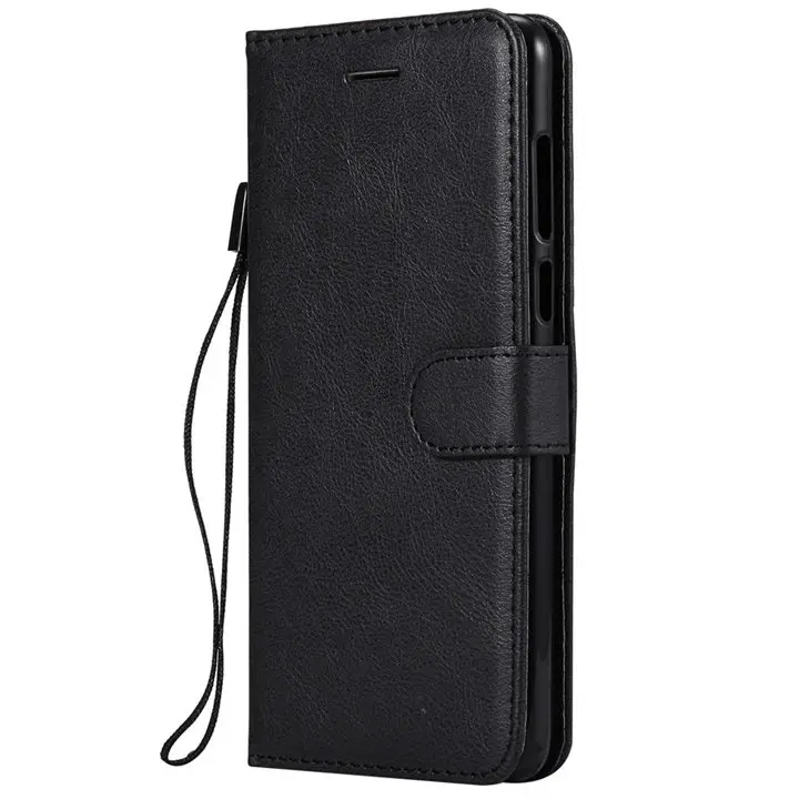 Black Роскошный простой однотонный чехол для huawei P20 P9 Y6 II Pro Y9 Y5 Nova Lite 2 3e слот для карт Fundas милый чехол для телефона P06Z - Цвет: Black