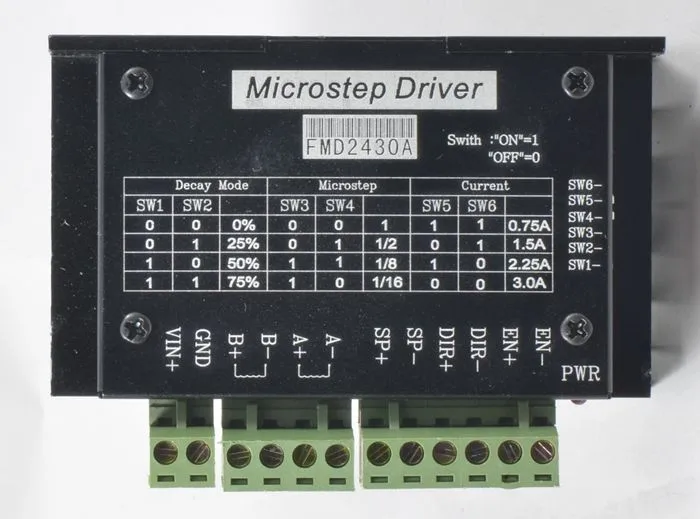 Fmd2430 TB6560 Одноосном шаговый двигатель диск с оболочки резьба машины драйвер контроллера Совета 3.5a