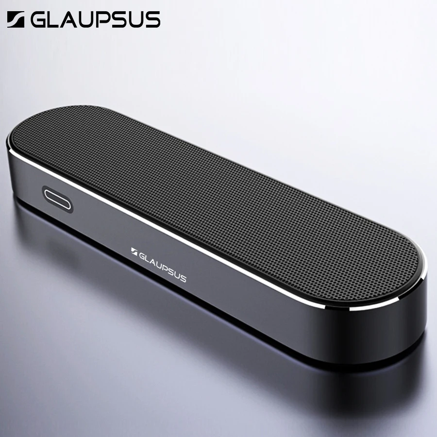 Glaupsus Новый Bluetooth Динамик Беспроводной два динамика стерео алюминиевый сплав