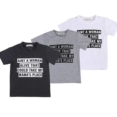 

Summer 2017 Kids Printed T shirt Baby Boys Short Sleeve T-shirt Letter Printed Summer Tee Tops 1-5T