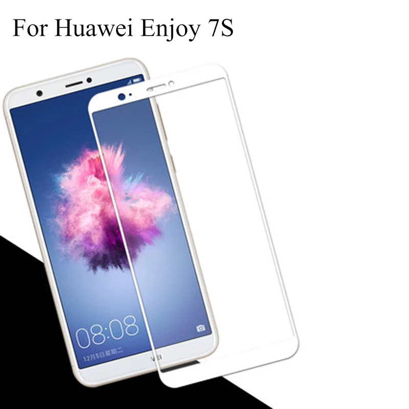2 шт ультра тонкий протектор экрана закаленное стекло для Huawei enjoy 7 S полный экран