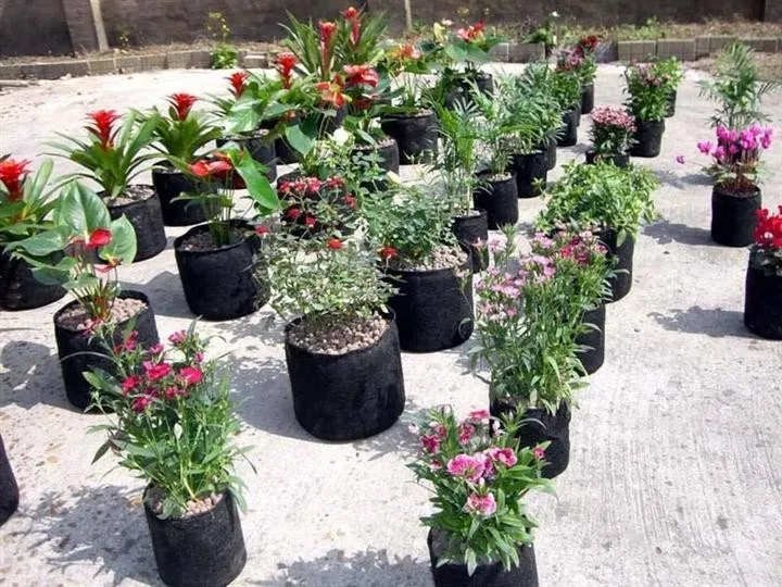 Felt Design Planting Bag for Garden Herbs Planter Pot Bag Garden Grow Bag Durable Garden Planter