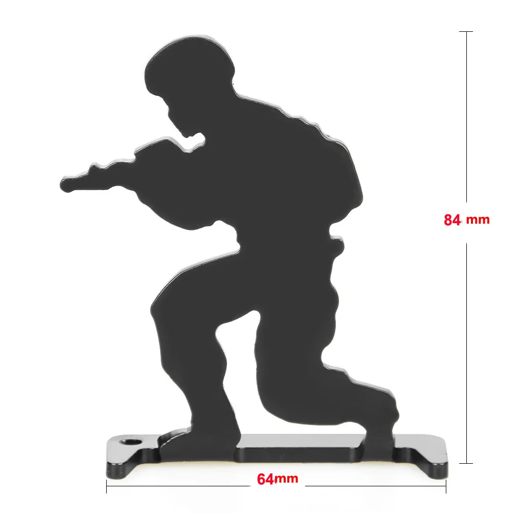 Страйкбол цель Военная Черная Стрельба Цель(6 шт.) стоящая армейская форма стиль цель для охоты