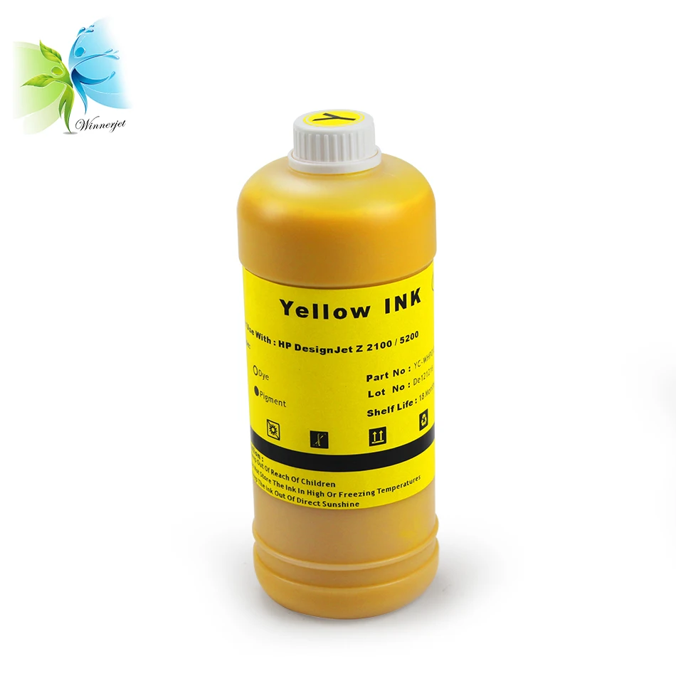 1000 мл пигментные чернила для принтера HP z2100 z5200 70 на водной основе|pigment ink for hp|pigment