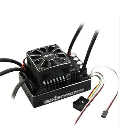 

ZTW 1:5 Beast PRO SL 300A 6V/7.4V adjustable 8A BEC Brushless ESC waterproof all aluminium heat sinking for truck and light car