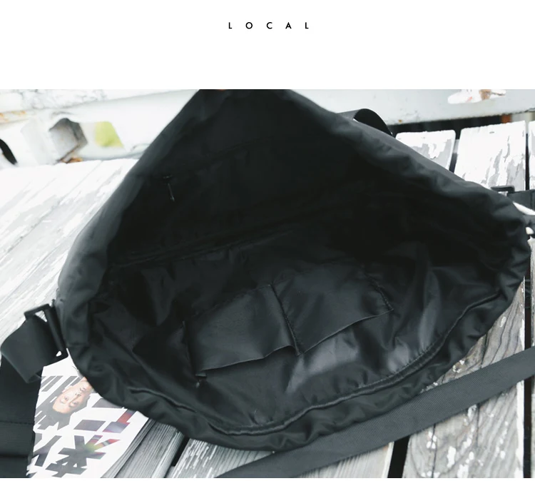 Нагрудная сумка для мужчин и женщин, водонепроницаемая нейлоновая сумка на плечо в стиле хип-хоп, уличная функциональная Студенческая сумка через плечо в стиле Харадзюку, модная