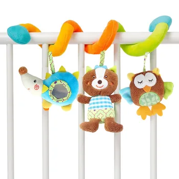 

Baby Toys 0-12 Months Stuffed Stroller Toys Animal Baby Pram Bed Playpen Hanging Educational Baby Rattle Toys T028-30