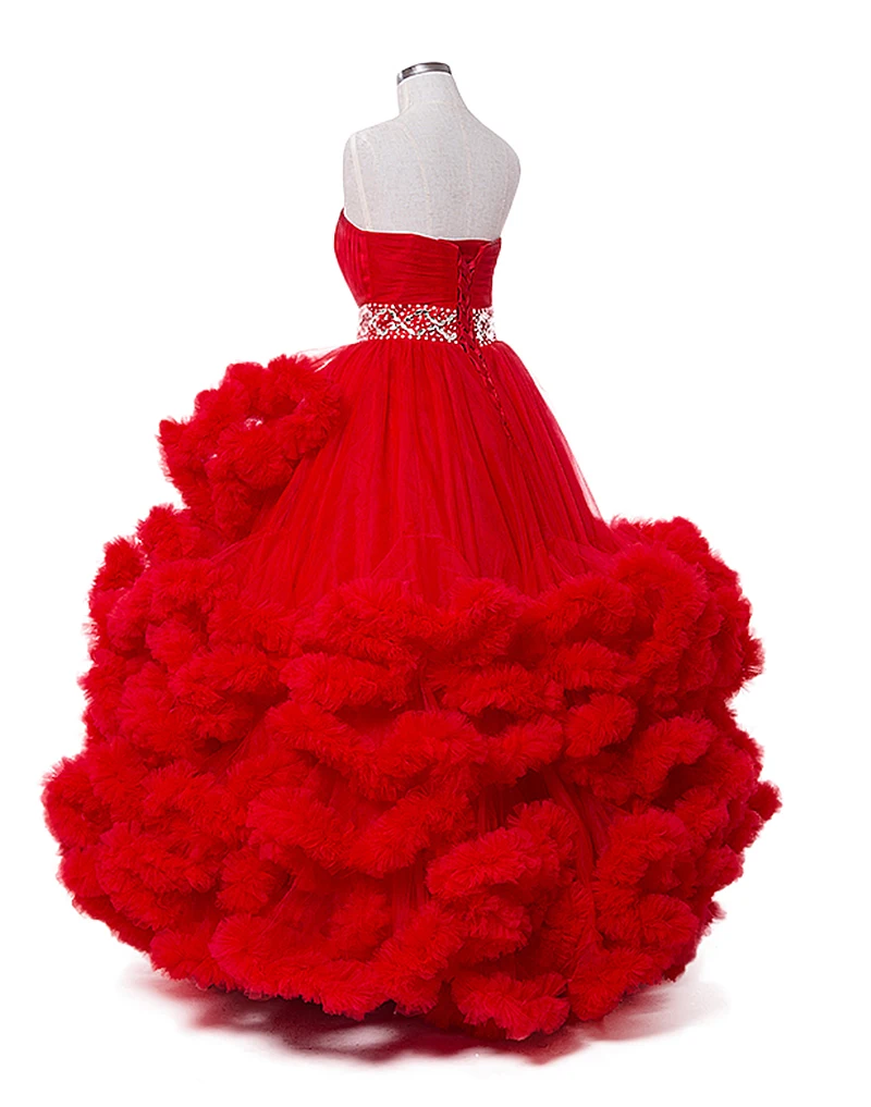 Настоящая фотография, роскошные пышные свадебные платья с облаками, красное бальное платье без бретелек, свадебные платья для беременных женщин, vestidos de novia