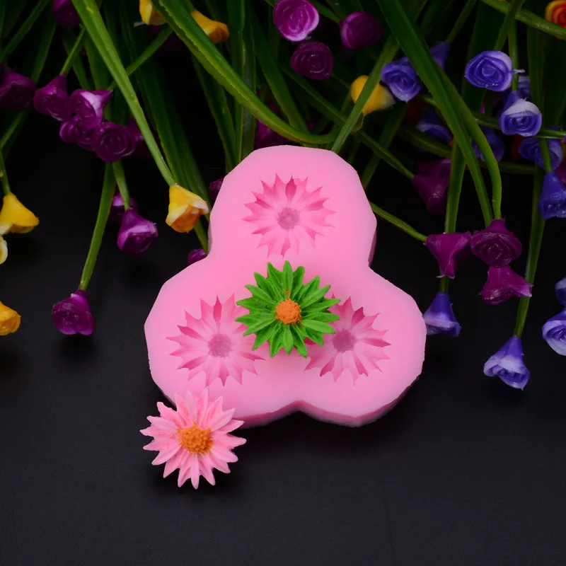 DIY Flower Silicone Mold Fondant Mold Cake Decorating Tools Kitchen