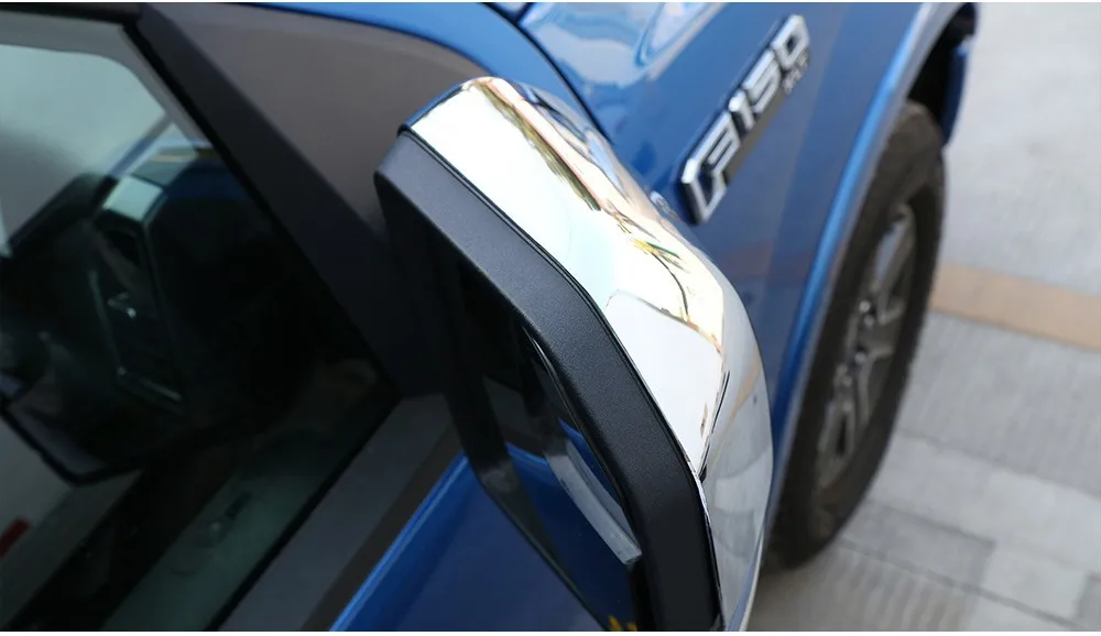 MOPAI ABS хромированное внешнее зеркало заднего вида, декоративная накладка, наклейки для Ford F150 F-150