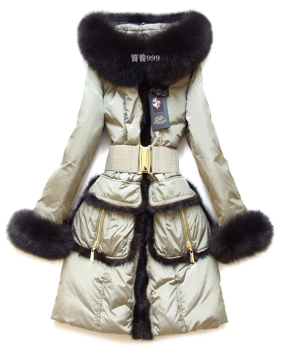 on Sale 2016 Winter Jacket women down jackets XXL size royalcat mink