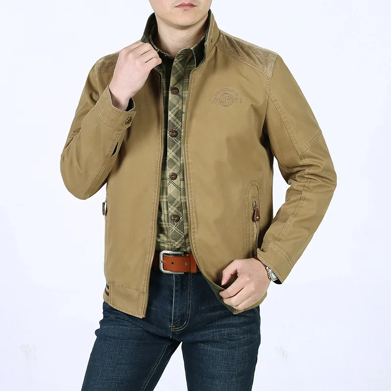 Брендовые осенние куртки Мужская Военная ветровка мужские Chaquetas Hombre хлопок