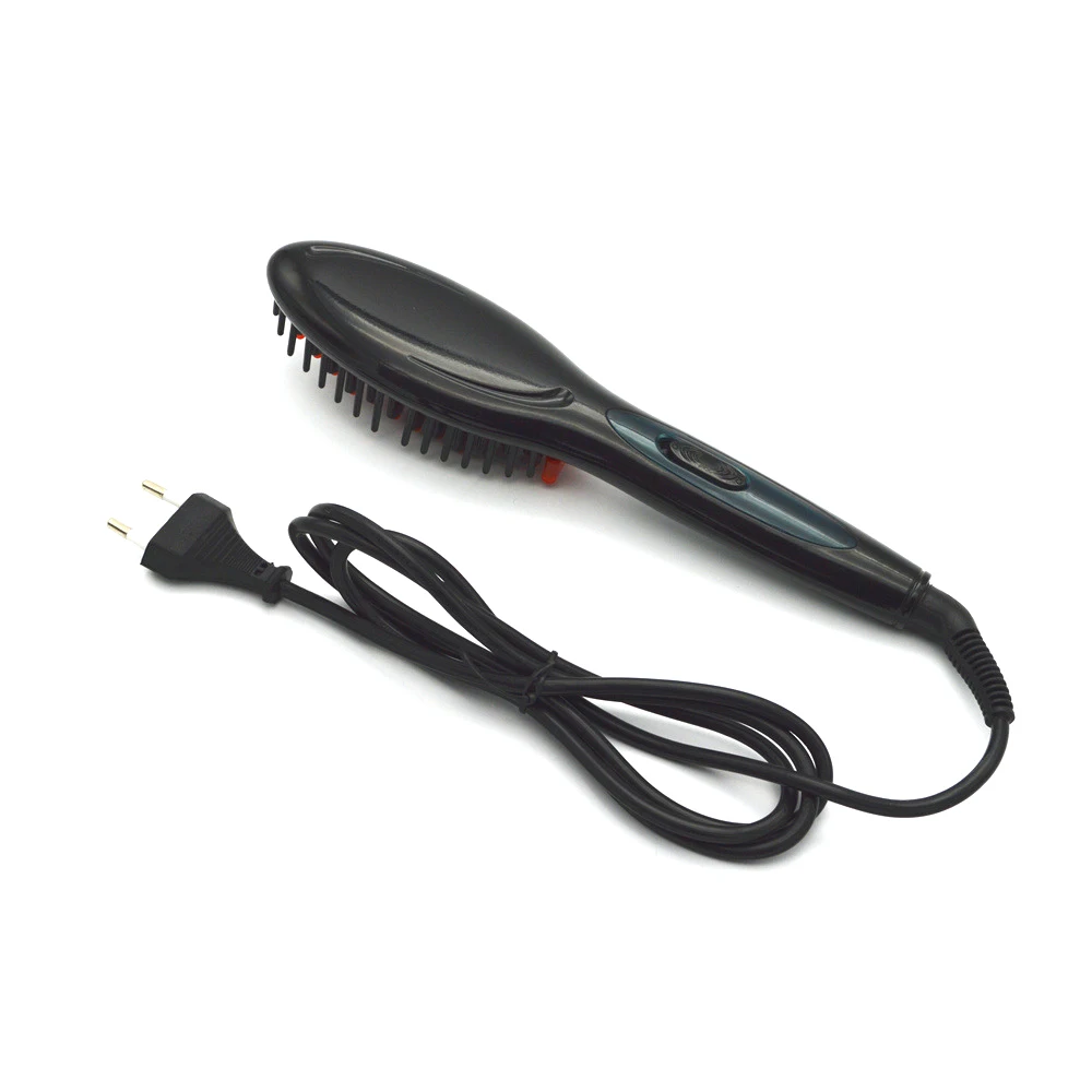 Портативная электрическая расческа для выпрямления волос, железная щетка, керамическая прямая расческа для волос, автоматический ручной массажер, инструмент, прямая расческа для волос