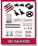 V262 Helicopter parts kit motor light holder blade gear base screw wire for WLtoys V262 Quadcopter