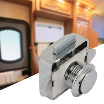 

3Pcs Car Boat Push Button Lock Safety Latch Lock for RV Cabinet Drawer cerradura Door Hardware Set