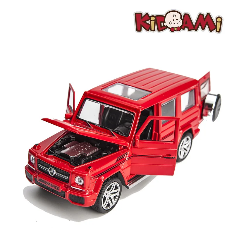 KIDAMI 1:32 Сплав MINIAUTO Ben GT& G65 оттягивающая литая под давлением модель автомобиля со звуком светильник подарок на день рождения игрушки для детей hotwheels - Цвет: G65-Red