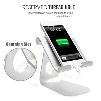 

Rotatable Alloy Tablet Mobile Phone Holder Desk Lazy Stand Bracket Universal Holder for iPad 2 3 4 Air Pro iPhone XR XS Samsung