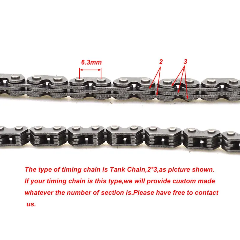 Мотоцикл 2* 3-106L 106 звенья цепи синхронизации Тихая кулачковая цепь для KAWASAKI ZXR250 ZXR 250 запчасти двигателя