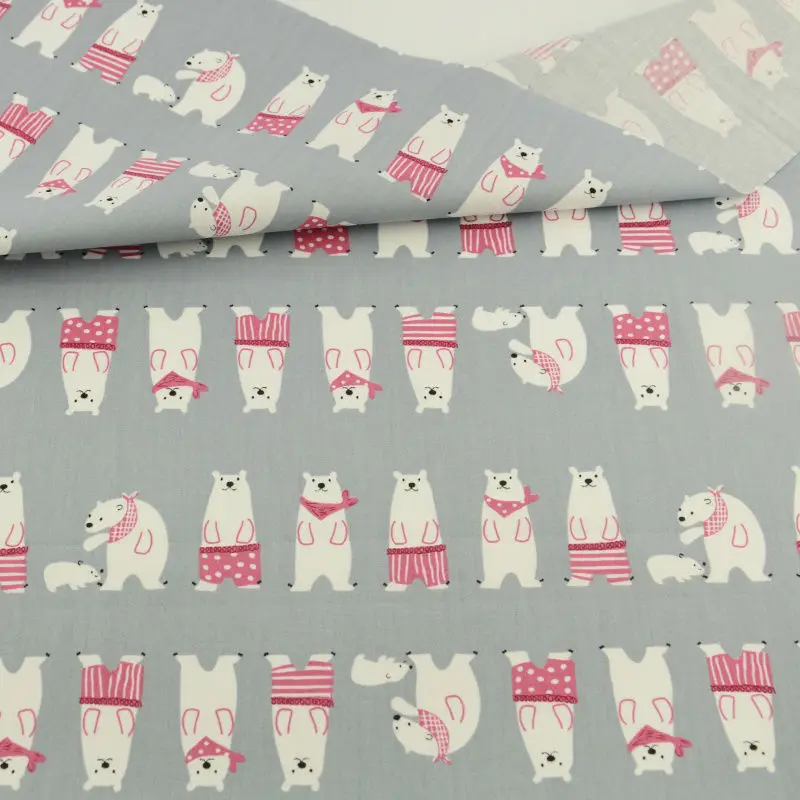 

Cartoon Bear Style Cotton Fabrich Home Textile Sewing Material Tecido Art Work Curtain Tissue Garment Patchwork Quilting Bedding