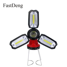 Универсальный COB светодиодный свет работы 6 режимов освещения портативный фонарик USB заряжаемый походный фонарь автомобиля светловой индикатор