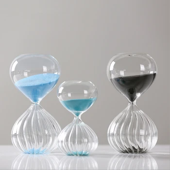 

2019 Creative Thread Sand Clock Ampulheta Hourglass 15/30 Minutes Decorative Household Items Characteristics Arts Gifts 16