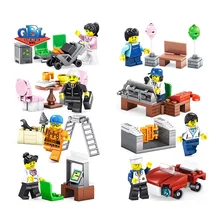 258Pcs 02058 Compatible City 60134 Fun In The Park Set Mini Minifigs figures Pack Model Building Blocks kits Toys Kids, KY98216