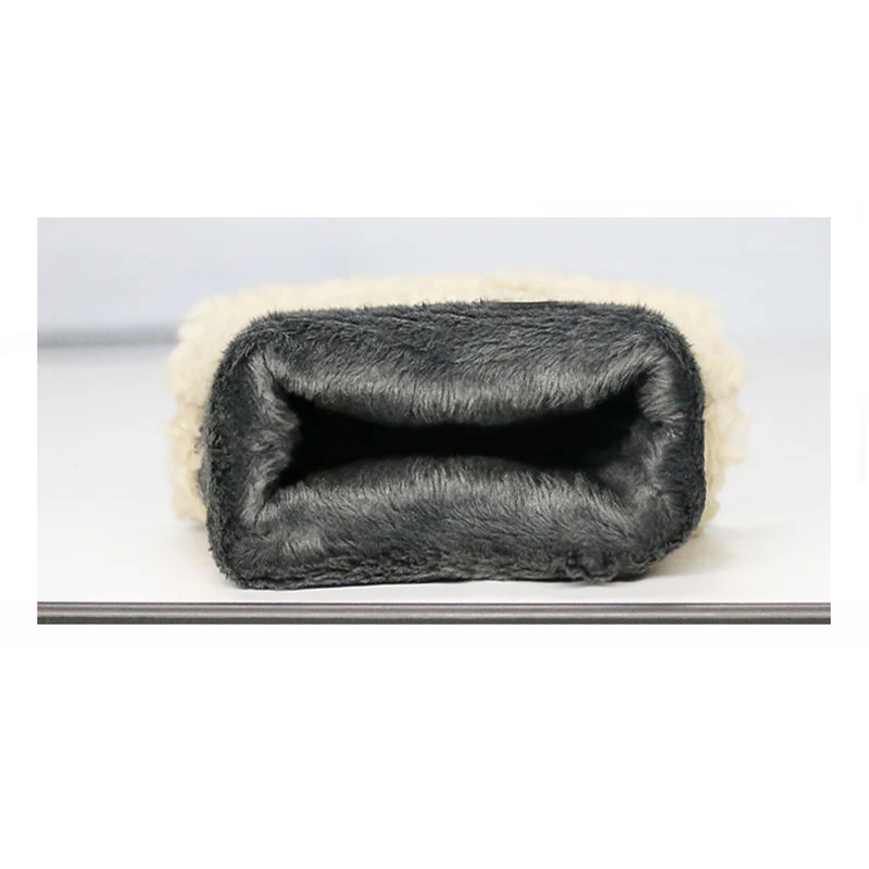 Genuine Leather Gloves Female New Winter Lamb Cashmere Sheepskin Woman Gloves Short Style Plus Velvet Thicken Keep Warm NW181
