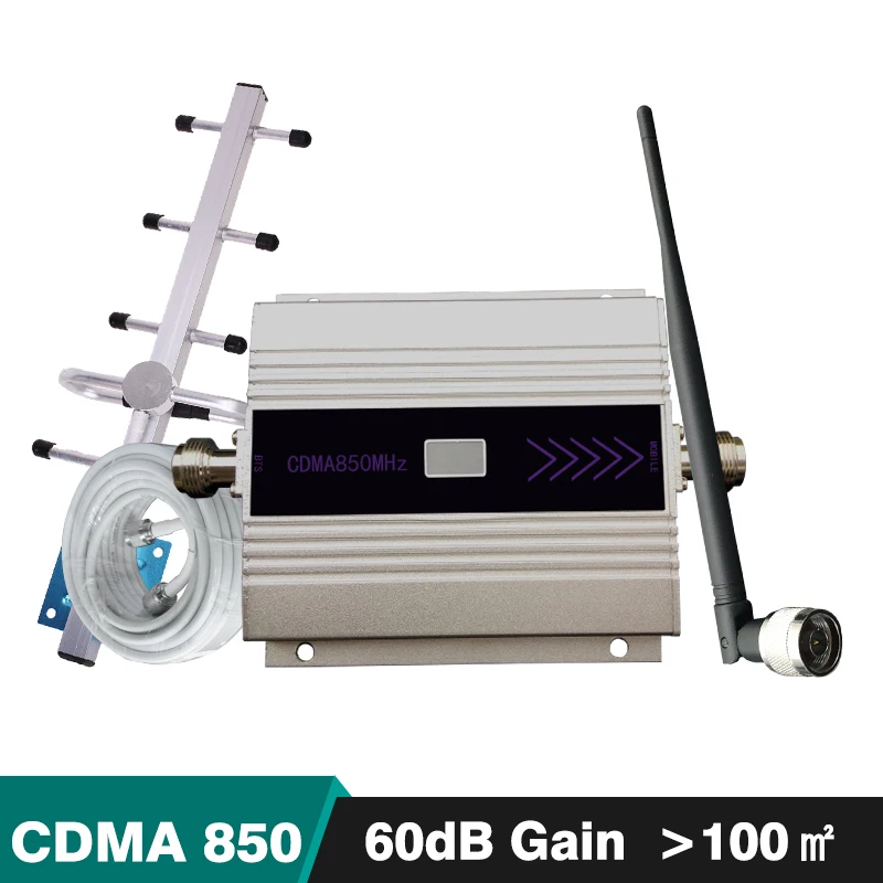 60dB усиления 18dBm CDMA 850 мГц Сотовая связь сигнала Усилитель группы 5 GSM и сотовый